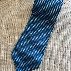 Charvet Silk Blue Striped Men's Tie